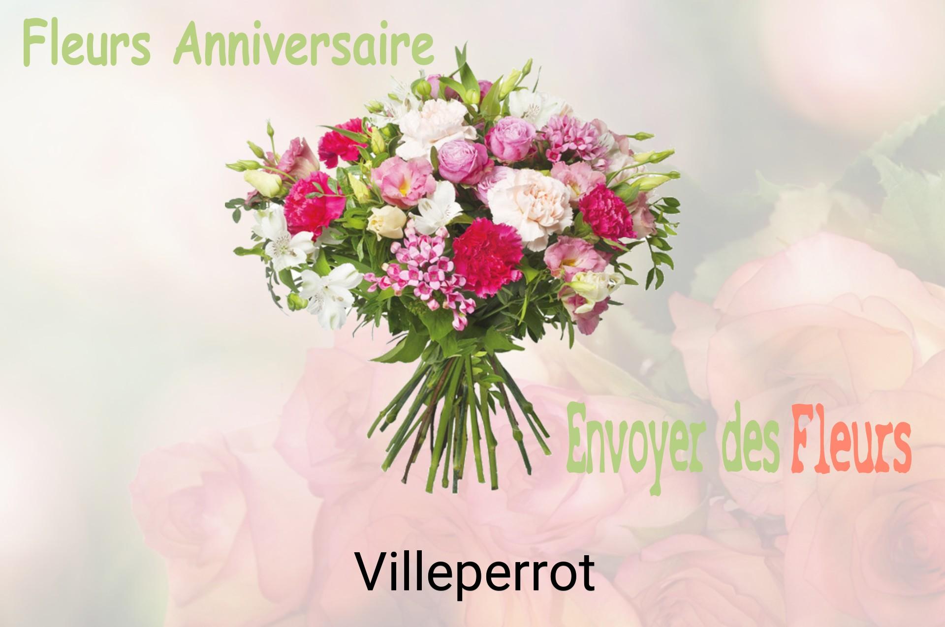 Bouquet de fleurs d’anniversaire livré à Villeperrot